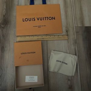 Louis Vuitton box and dust bag